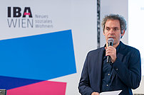 IBA-Talk Wohnbau und Mobilität in der Wiener Planungswerkstatt am 6. Dezember 2016 - Moderator Johannes Lutter