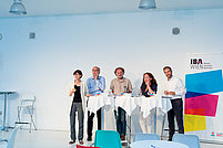 Podium: Hanna Posch, Günther Ogris, Christoph Reinprecht, Susanne Reppé und Klemens Himpele